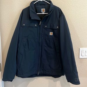 Carthartt men’s blue quick duck jacket size Large TALL